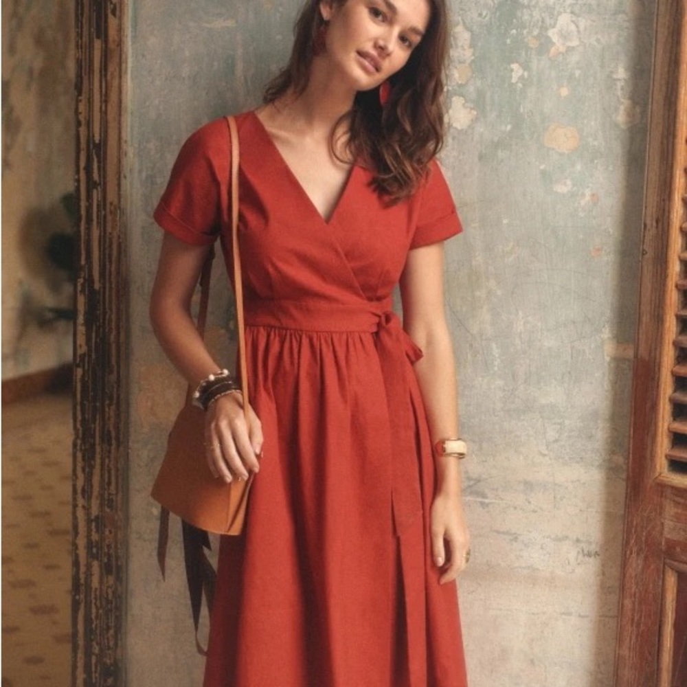 Sezane Marielle wrap dress